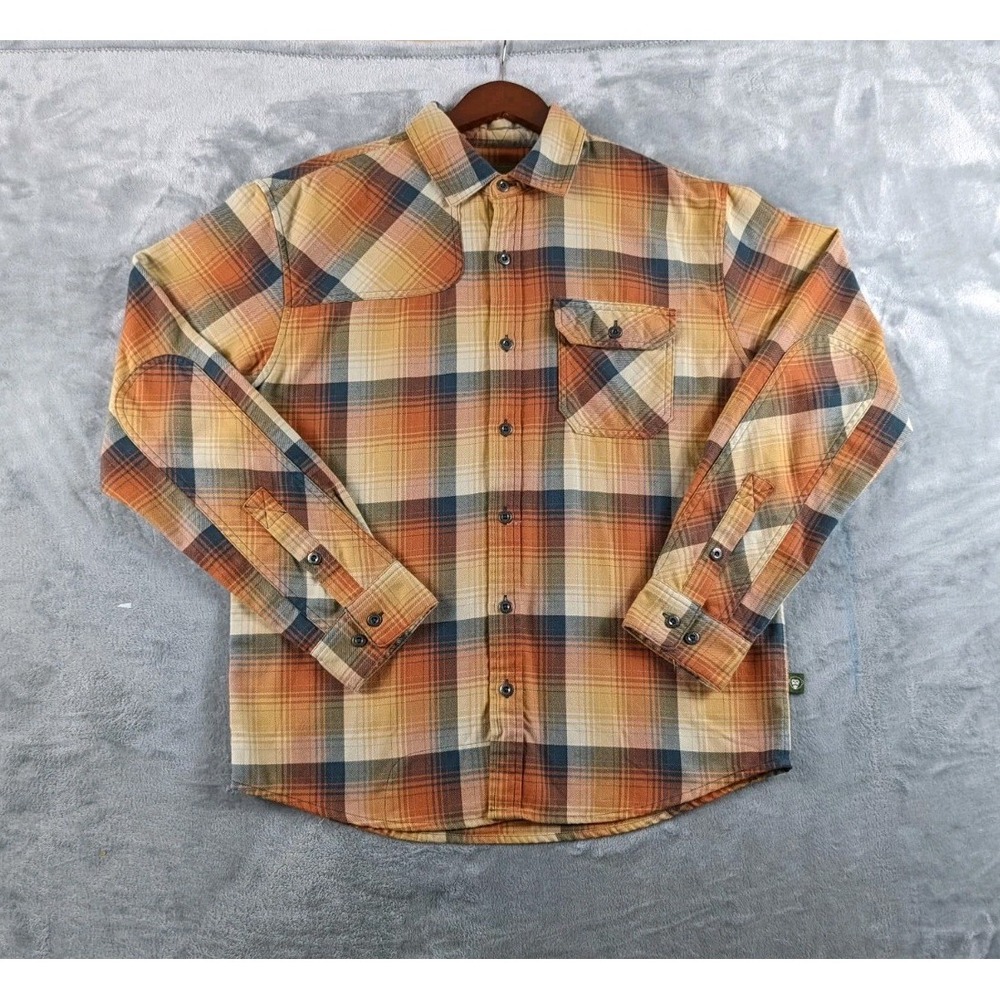 Howler Brothers Shirt Mens Medium Plaid Harkers Flannel Button Up Long Sleeve